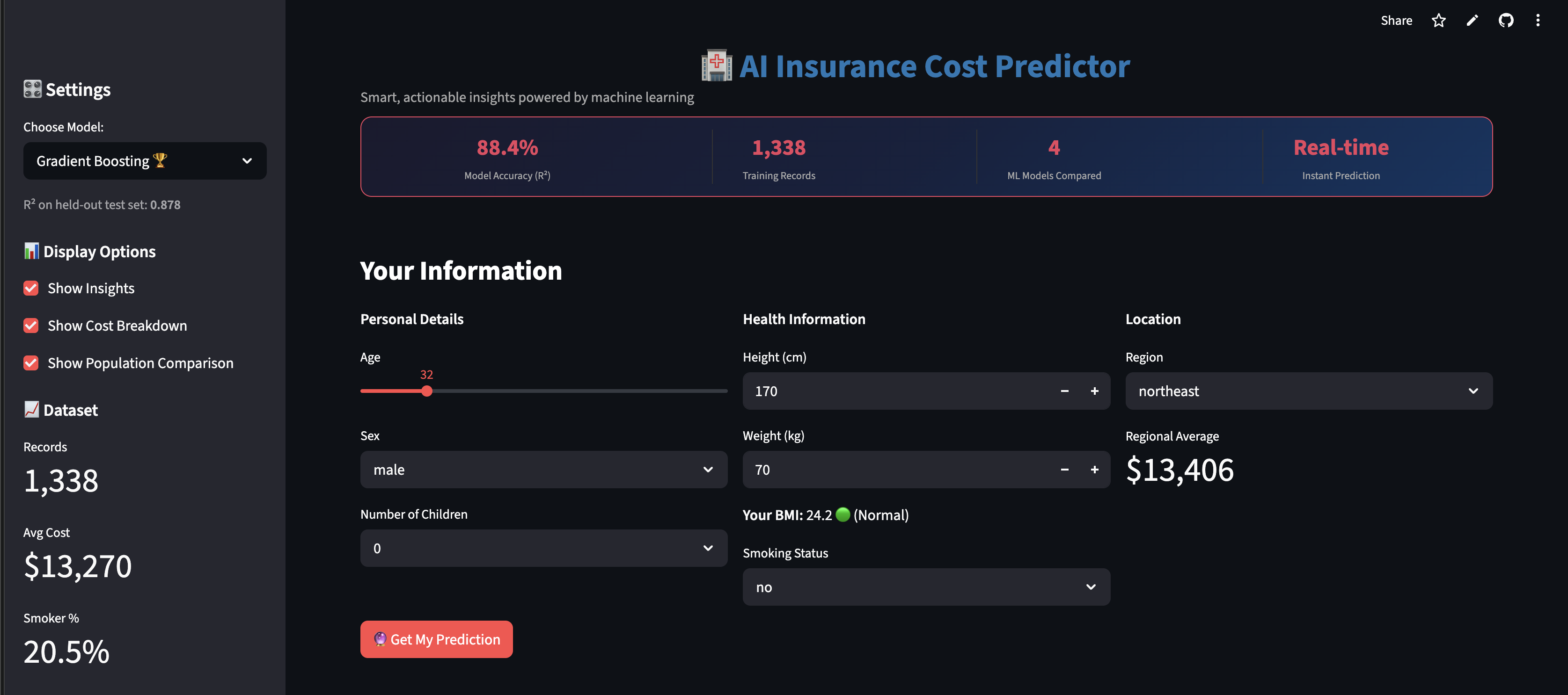 AI Medical Insurance Predictor